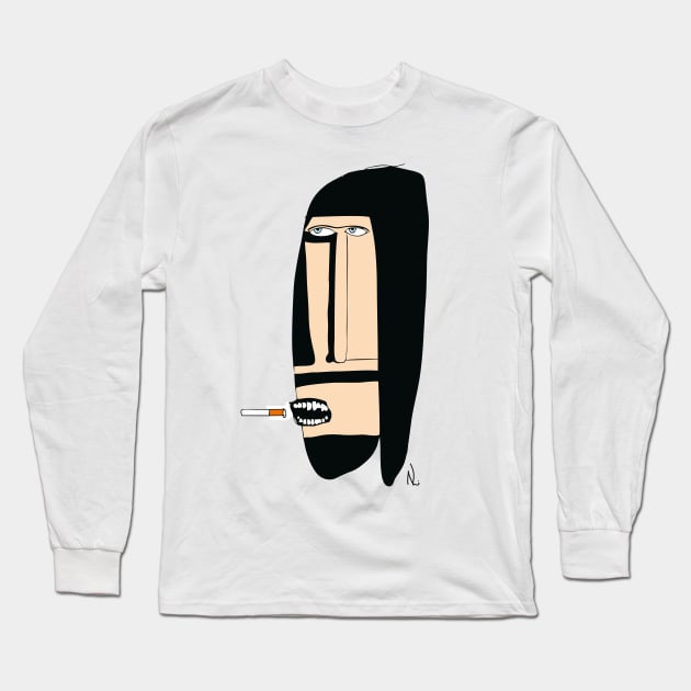 The Thinker Long Sleeve T-Shirt by NoelLupa